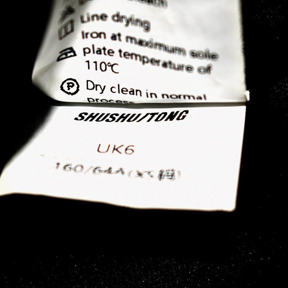 shushu/tong puffy flounce black skirt dress 2 us 6 uk quality made - Picture 7 of 8